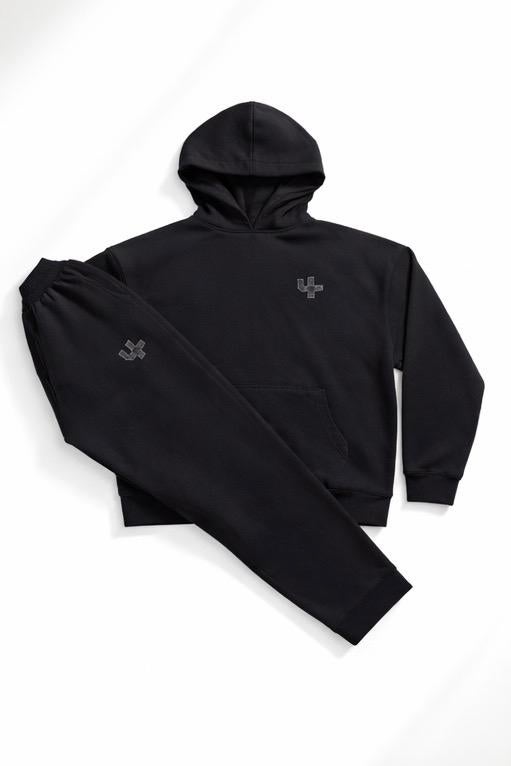 FOUR Amsterdam Trainingspak Zwart - Hoodie & Joggingbroek, Ophalen of Verzenden, Nieuw, Maat 46 (S) of kleiner