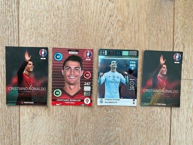 Kaarten Cristiano Ronaldo (4 stuks), Ophalen of Verzenden, Gebruikt, Buitenlandse clubs, Poster, Plaatje of Sticker