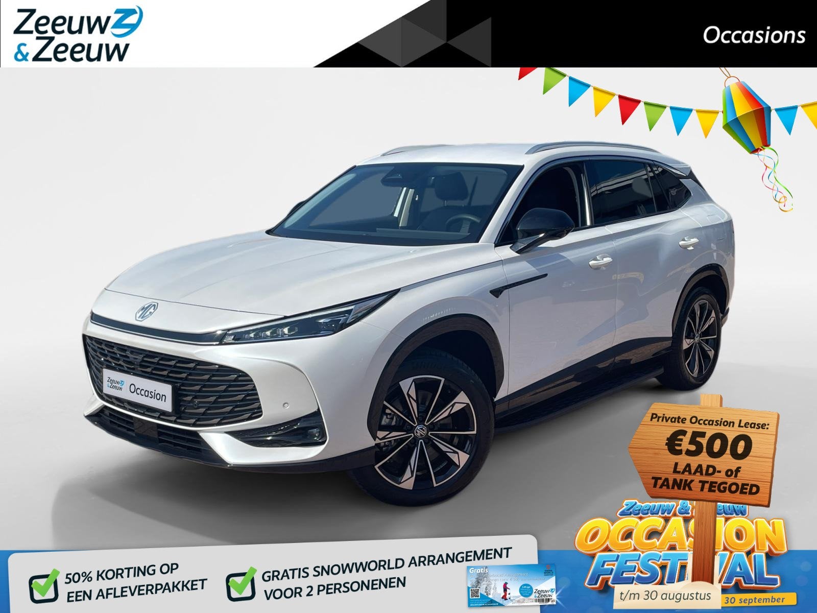 MG MG HS PHEV 1.5 Luxury *Automaat*Navi+360Camera*Climate Co, Stof, 4 cilinders, Hybride Elektrisch/Benzine, SUV of Terreinwagen