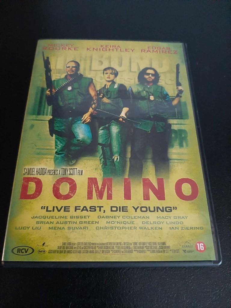 Domino, Keira Knightley, Mickey Rourke, Lucy Liu!, Vanaf 16 jaar, Ophalen of Verzenden, Gebruikt, Actie