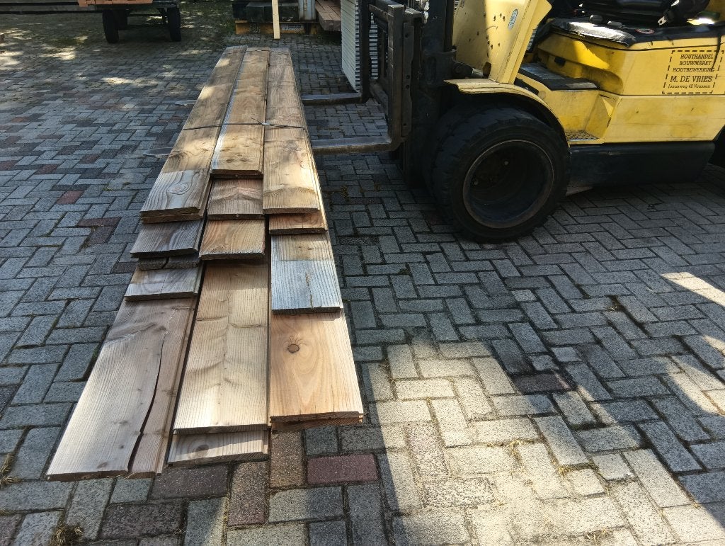 restpartij douglas dakbeschot, Ophalen, Gebruikt, 250 cm of meer, Planken