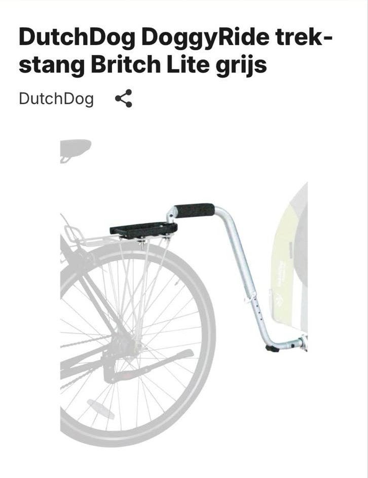 GEZOCHT :Doggyride bagagedrager adapter + trekstang, Ophalen of Verzenden, Gebruikt