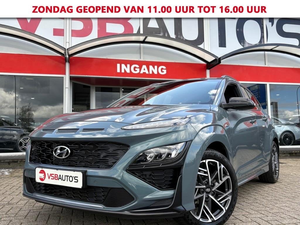 Hyundai KONA 1.0 T-GDI MHEV 120PK N-LINE SCHUIFDAK KRELL NAV, Auto's, Gebruikt, Huisgarantie, Met garantie (alle), Bedrijf