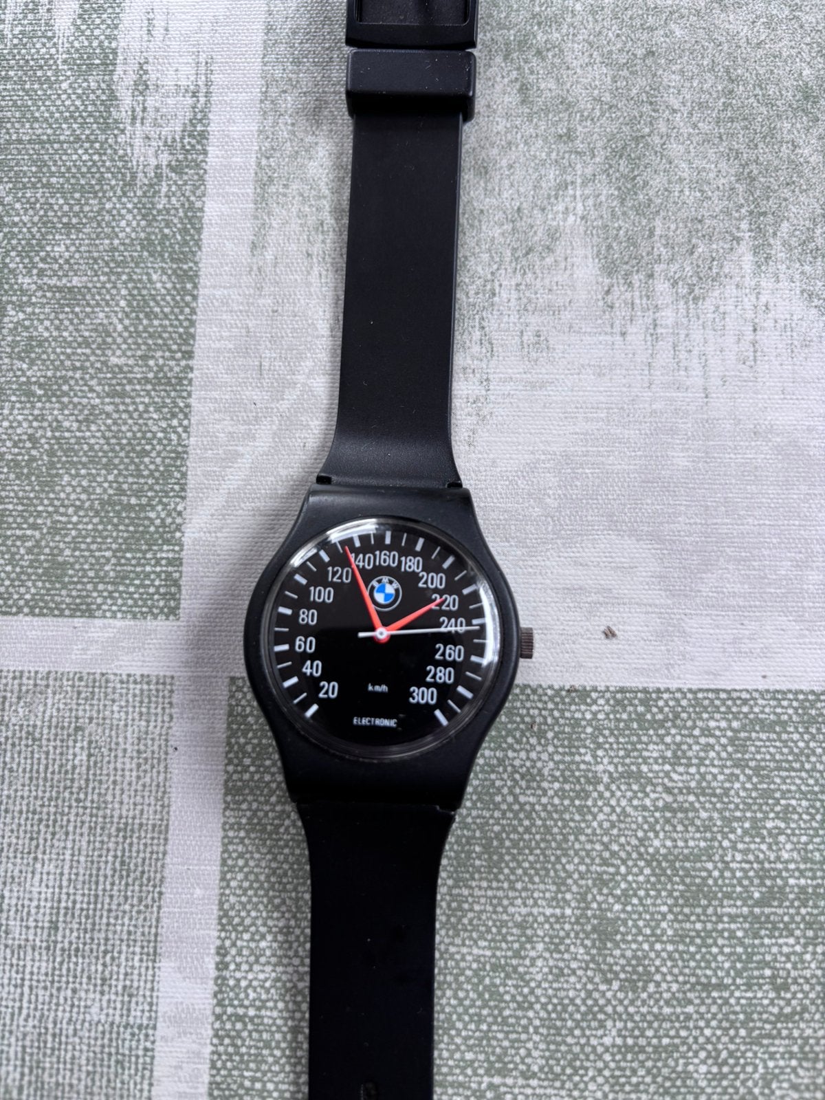 BMW vintage promotie horloge, Ophalen of Verzenden, Zo goed als nieuw, Leer, Overige merken