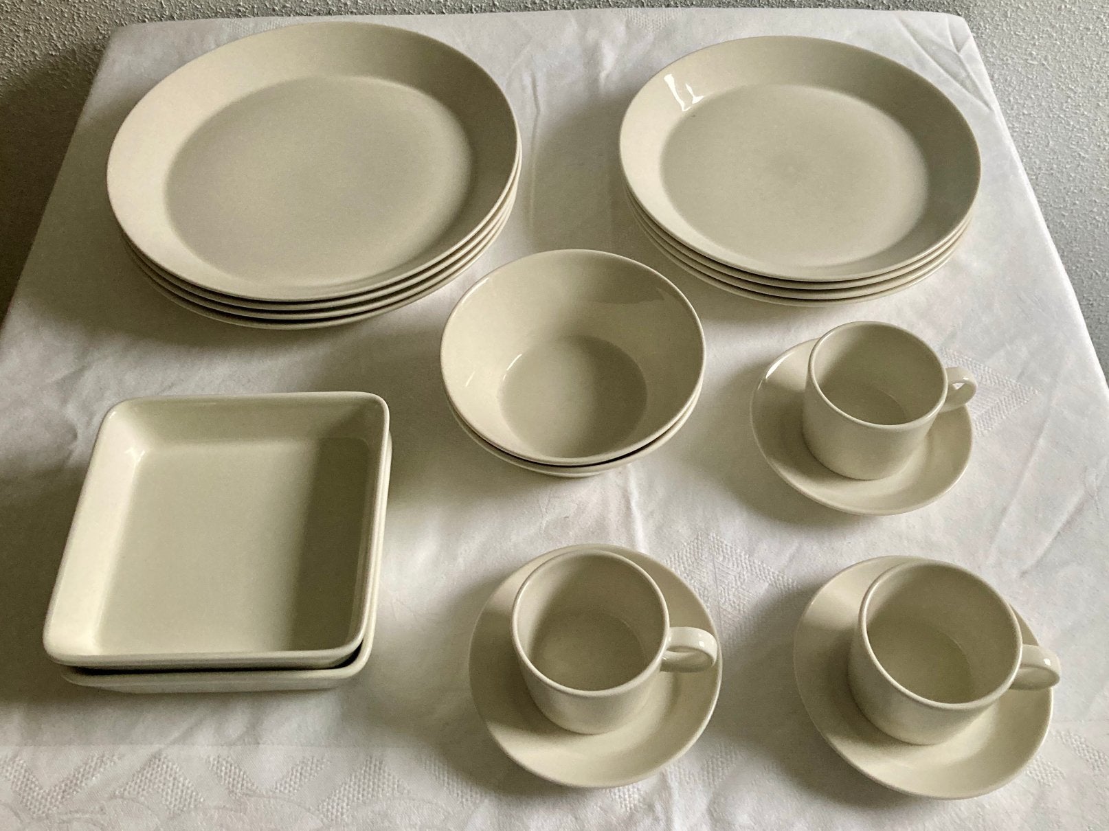 Wit Arabia Teema servies, Ophalen, Bord(en), Overige stijlen, Porselein