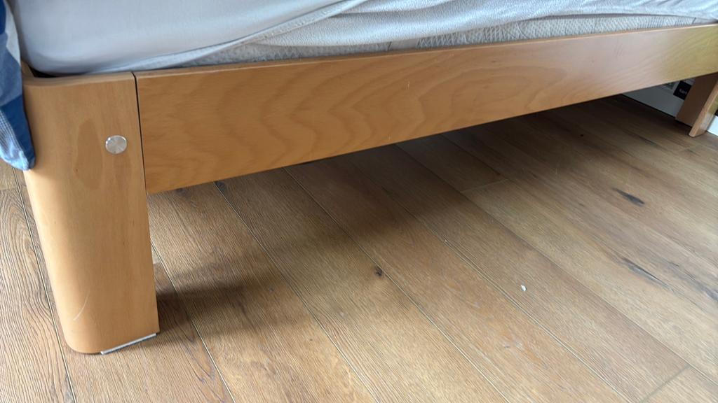 Auping Auronde, Huis en Inrichting, Slaapkamer | Bedden, Ophalen, Gebruikt, 90 cm, Eenpersoons