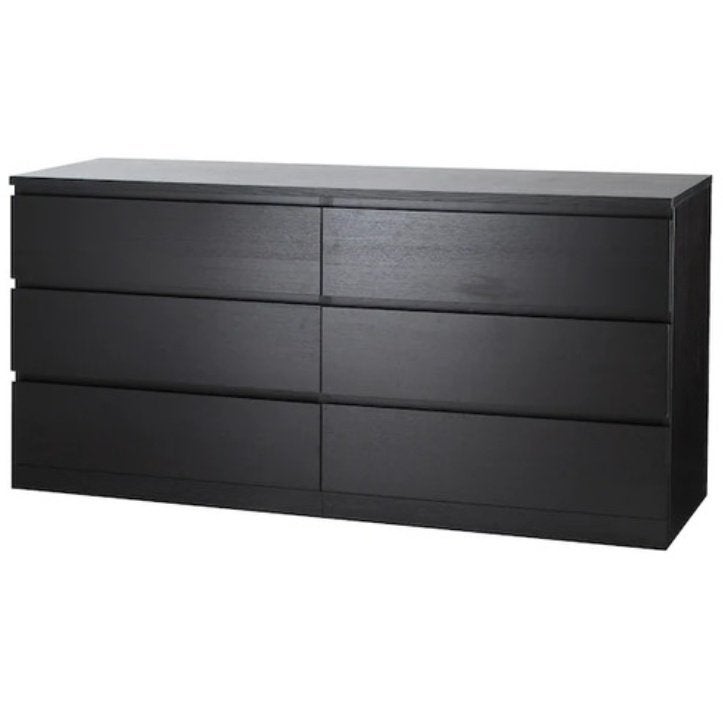 Fijne Ikea Malm ladekast 6 laden, Ophalen, Gebruikt, 50 tot 100 cm, 3 of 4 laden