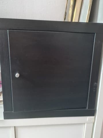 7x IKEA Kallax Inzet Deur Zwart, Ophalen of Verzenden, Gebruikt
