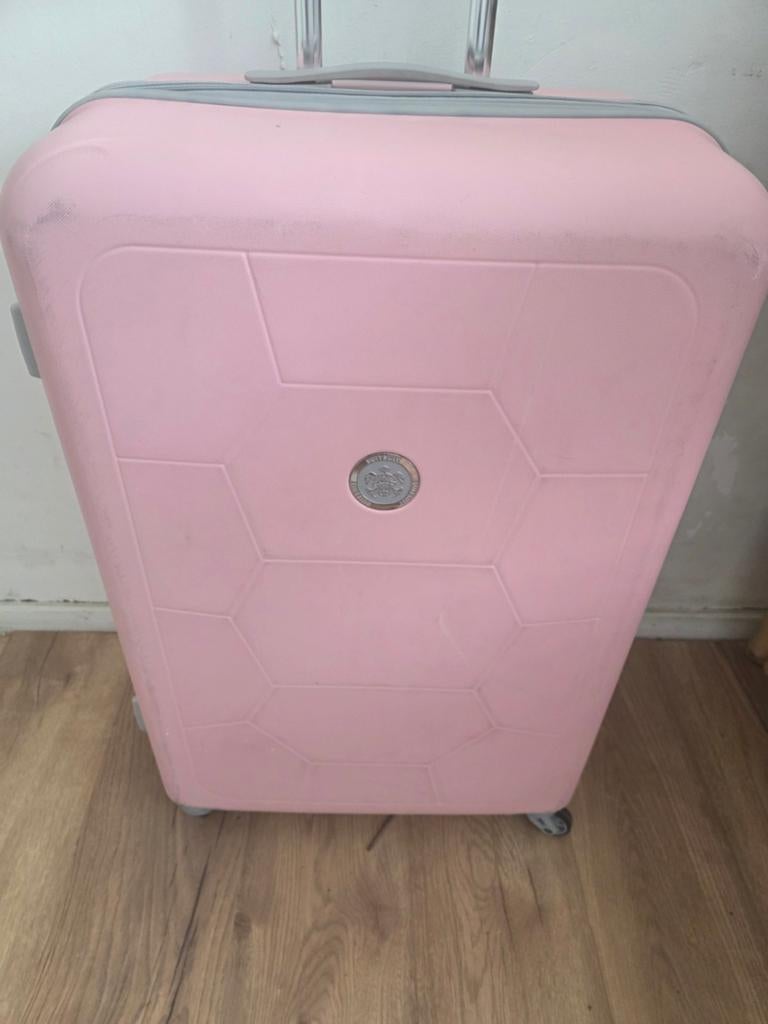 Mooie suitsuit koffer. Groot, Hard kunststof, 45 tot 55 cm, Ophalen of Verzenden, Zo goed als nieuw