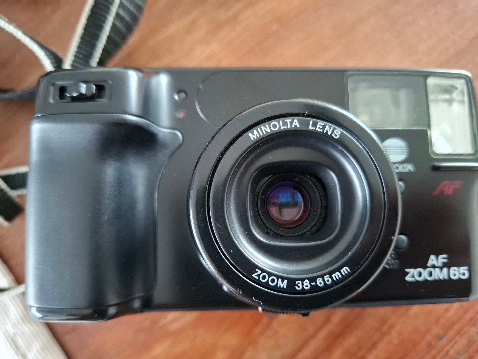 Minolta AF Zoom 65 Compact Camera met Tasje en Handleiding, Ophalen of Verzenden