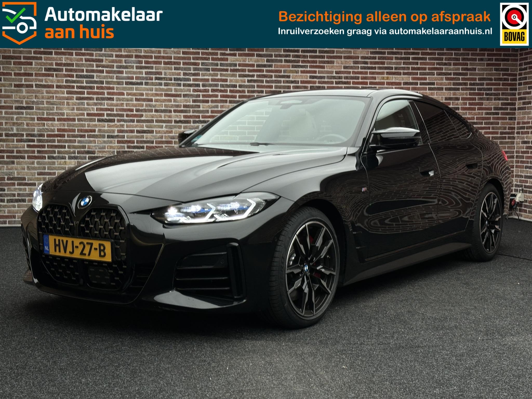 BMW 4-serie Gran Coupé M440i High Executive | Dak| Head-up|, Auto's, Achterwielaandrijving, Zwart, 374 pk, Bedrijf