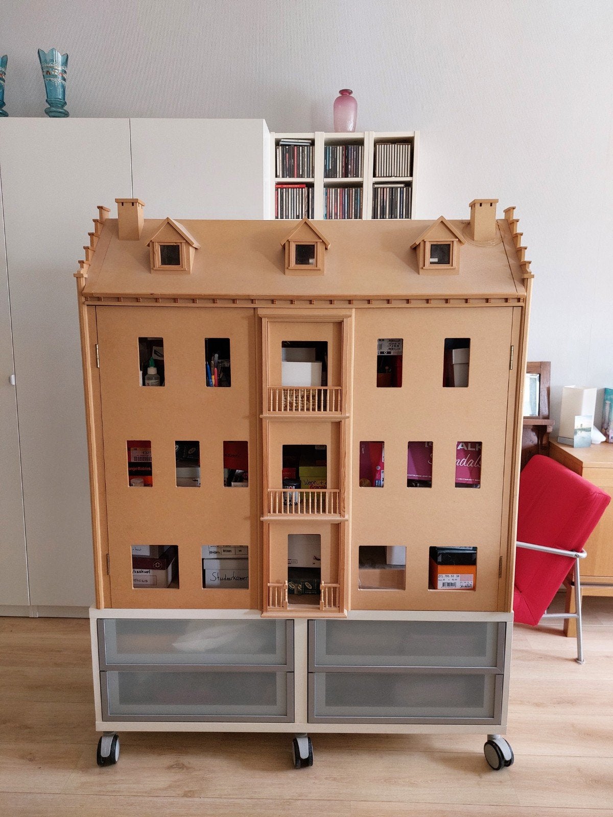 Prachtig en uniek groot engels landhuis, Verzamelen, Poppenhuizen en Toebehoren, Ophalen, Poppenhuis
