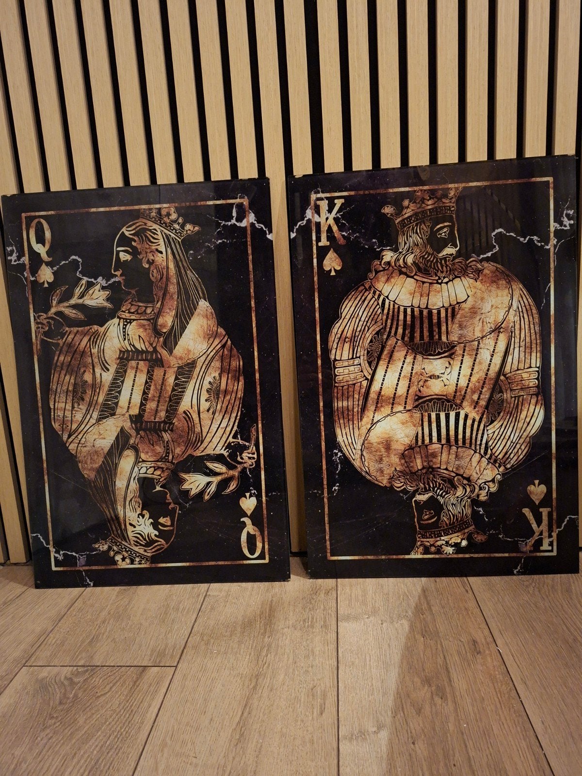Set van 2: Royal Cards van Wallfield, Ophalen, Zo goed als nieuw, Schilderij, 75 – 100