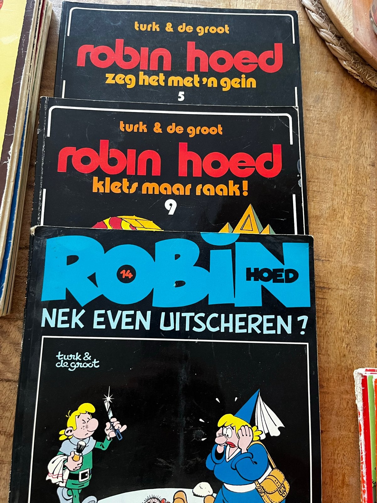 Robin Hoed Stripboeken - Turk & De Groot (3 stuks), Meerdere stripboeken, Ophalen, Gelezen