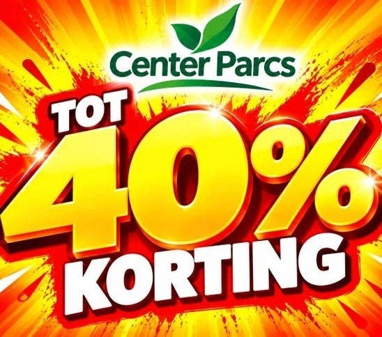 CENTERPARCS korting! ️Reactie in 10 minuten️