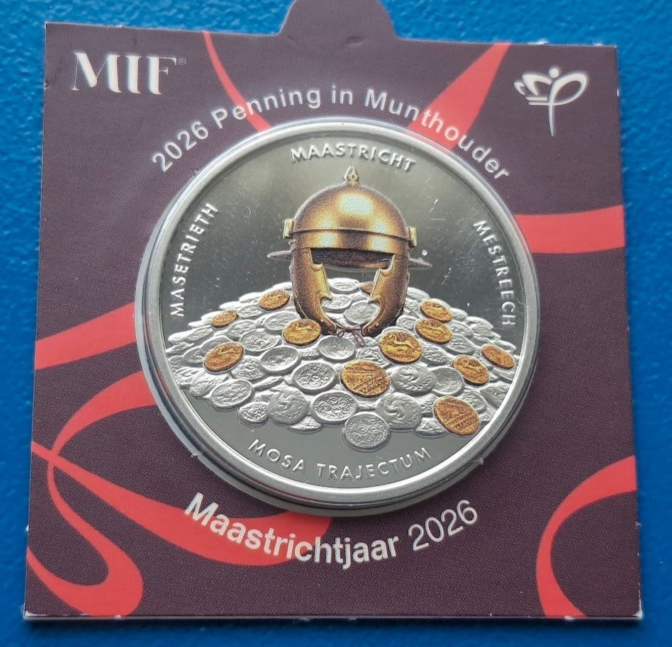 Penning 2026 MIF Maastrichtjaar in munthouder, Verzenden, Overige materialen, Nederland