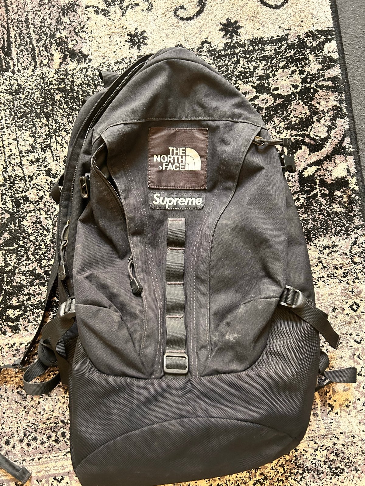 Supreme x The North Face Backpack FW18 - Zwart, Gebruikt, 25 tot 40 cm, Ophalen of Verzenden, Overige merken