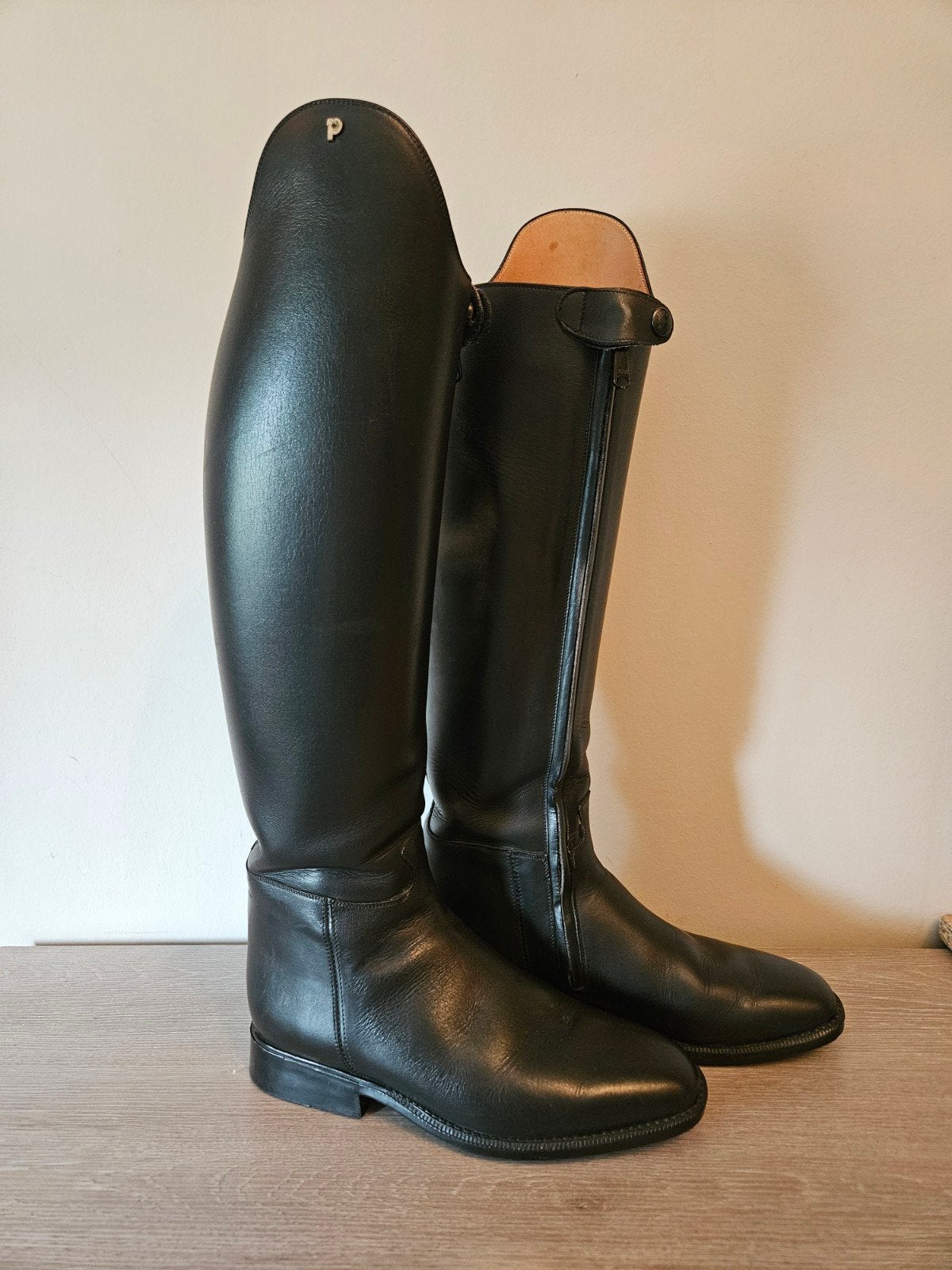 Rijlaarzen leer Petrie Padova, Dieren en Toebehoren, Gebruikt, Ritssluiting, Dressuur, Ophalen of Verzenden