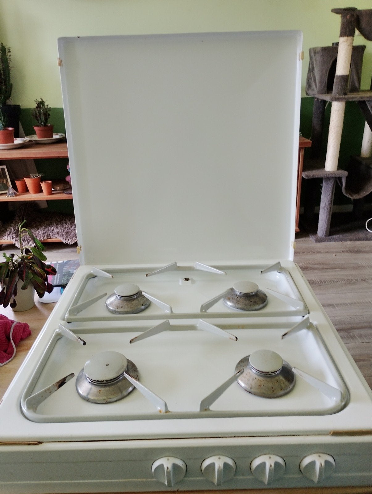 Fornuis, Witgoed en Apparatuur, Fornuizen, Ophalen, Minder dan 85 cm, 4 kookzones, Gas