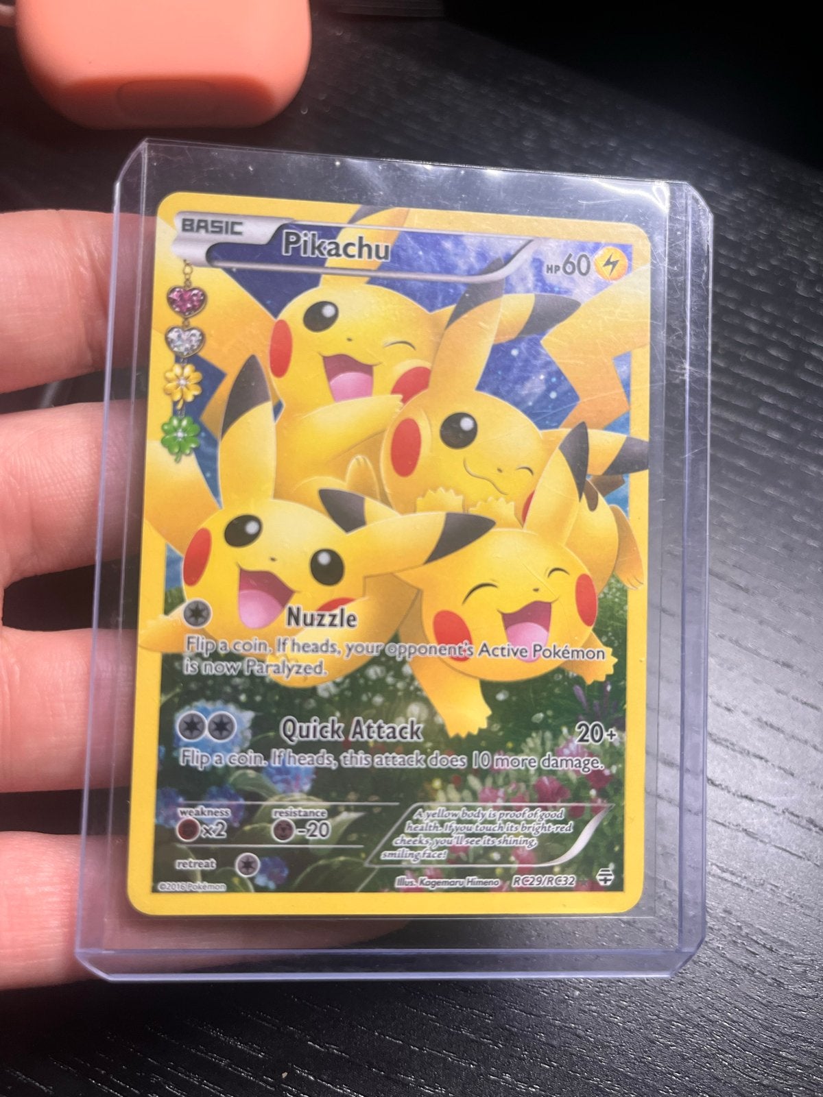 Pokémon Pikachu kaart - RC29/RC32, Hobby en Vrije tijd, Ophalen of Verzenden, Gebruikt, Losse kaart