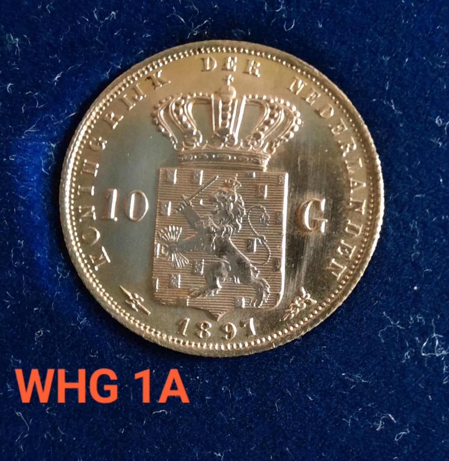 Gouden tientje Wilhelmina 1897 parels los, Ophalen, Koningin Wilhelmina, 10 gulden, Goud