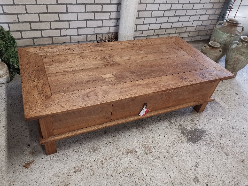 Grote Teak Salontafel, Ophalen, TEAK SOBER LANDELIJK, Teakhout, ?