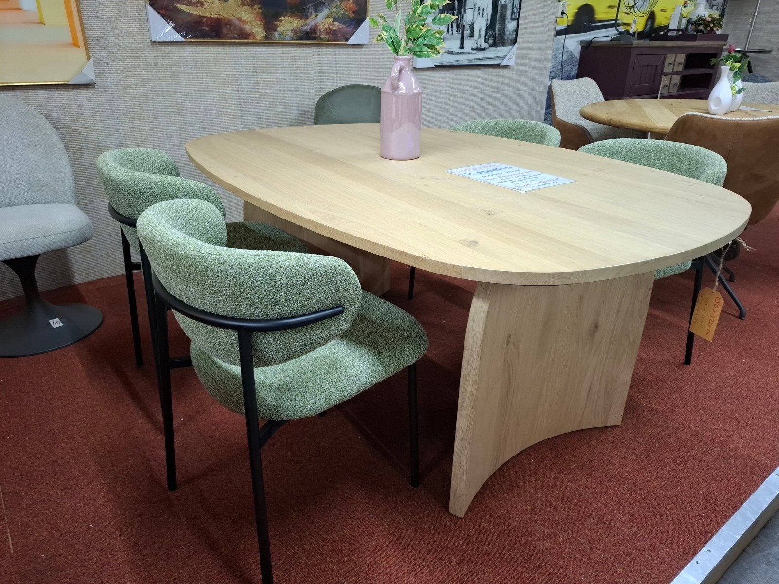 4 Nieuwe stoelen, stof kleur Groen, Jona Coco-Maison, Ophalen, Overige kleuren, Nieuw, Metaal