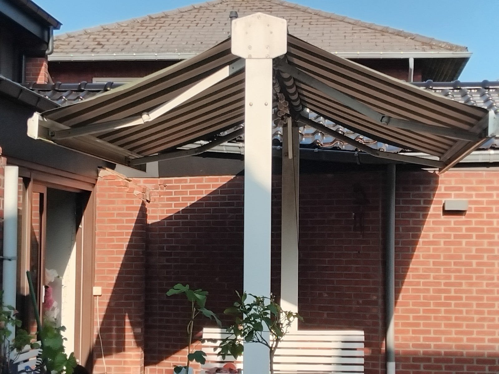 Luifel zonwering elektrische, Gebruikt, Overige typen, Metaal, 5 tot 10 m²