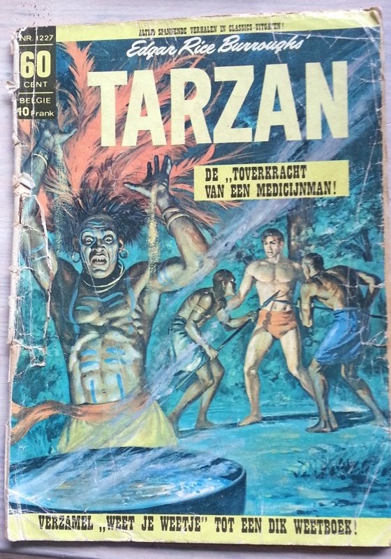 1967 Tarzan- 1227 - De "Toverkracht van een medicijnman, Verzenden, Europa, Gelezen, Eén comic