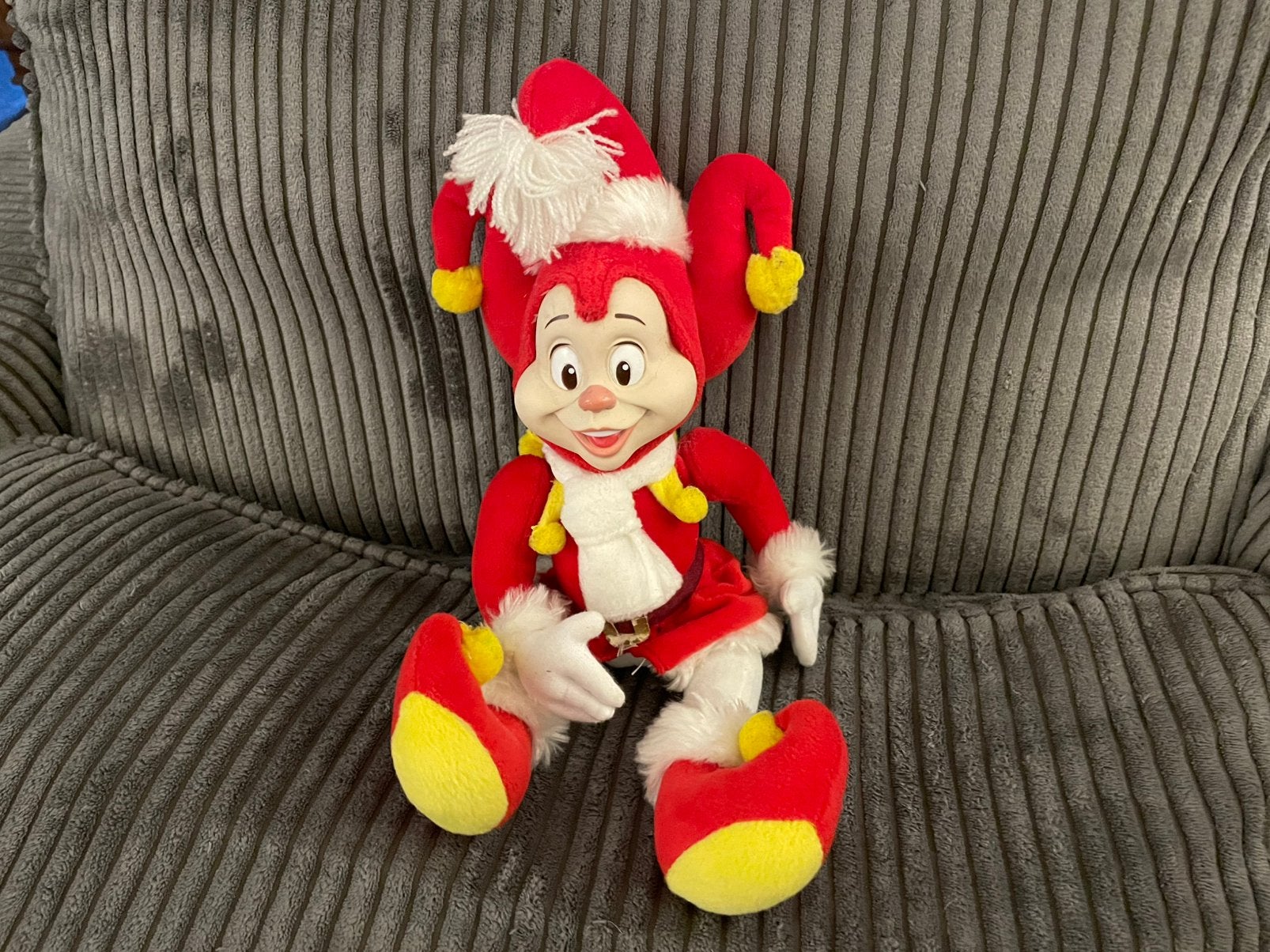 Oude pop van Pardoes uit de Efteling kerst winter Pardoes, Ophalen of Verzenden, Gebruikt, Beeldje of Poppetje