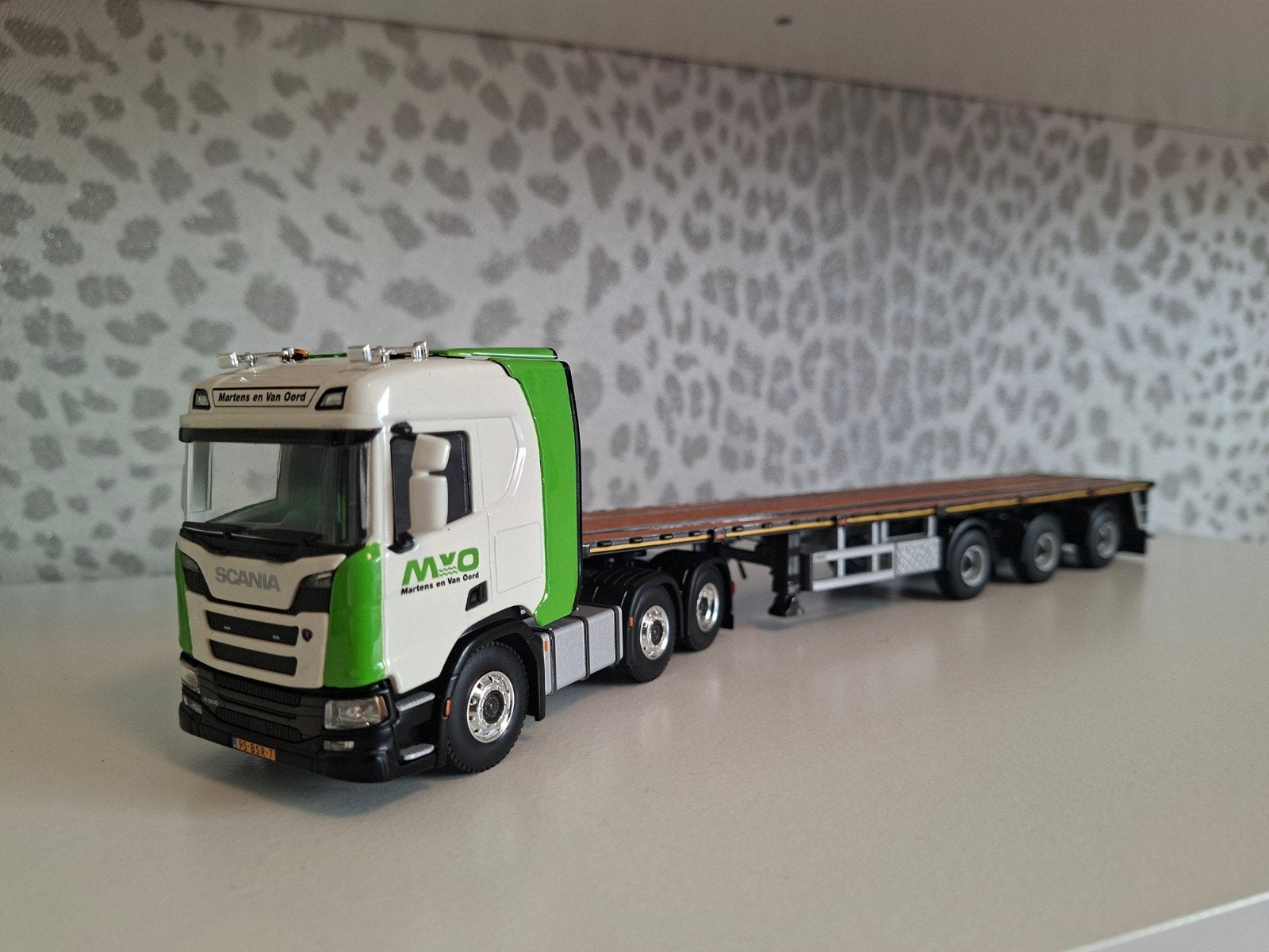 WSI, Scania S met Trailer en Rijplaten M.v.O, Ophalen of Verzenden, Nieuw, Bus of Vrachtwagen, Wsi