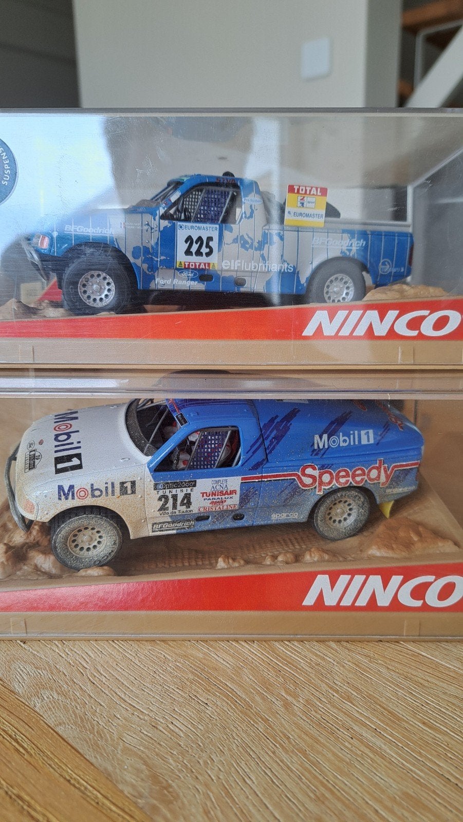 2x NIEUWE Ninco Ford Pro Truck Dakar slotrace auto's, Hobby en Vrije tijd, Ophalen of Verzenden, Nieuw