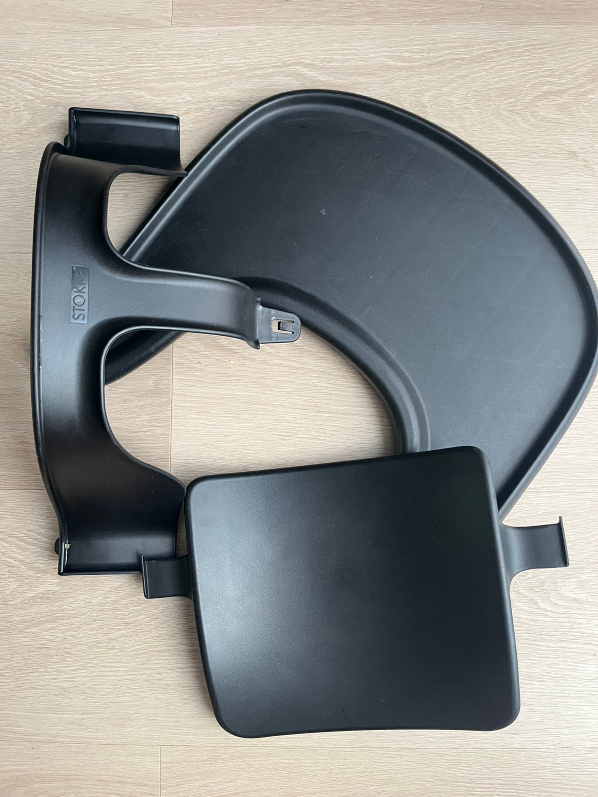 Stokke TrippTrapp babyset en playtray, Ophalen, Gebruikt, Meegroeistoel