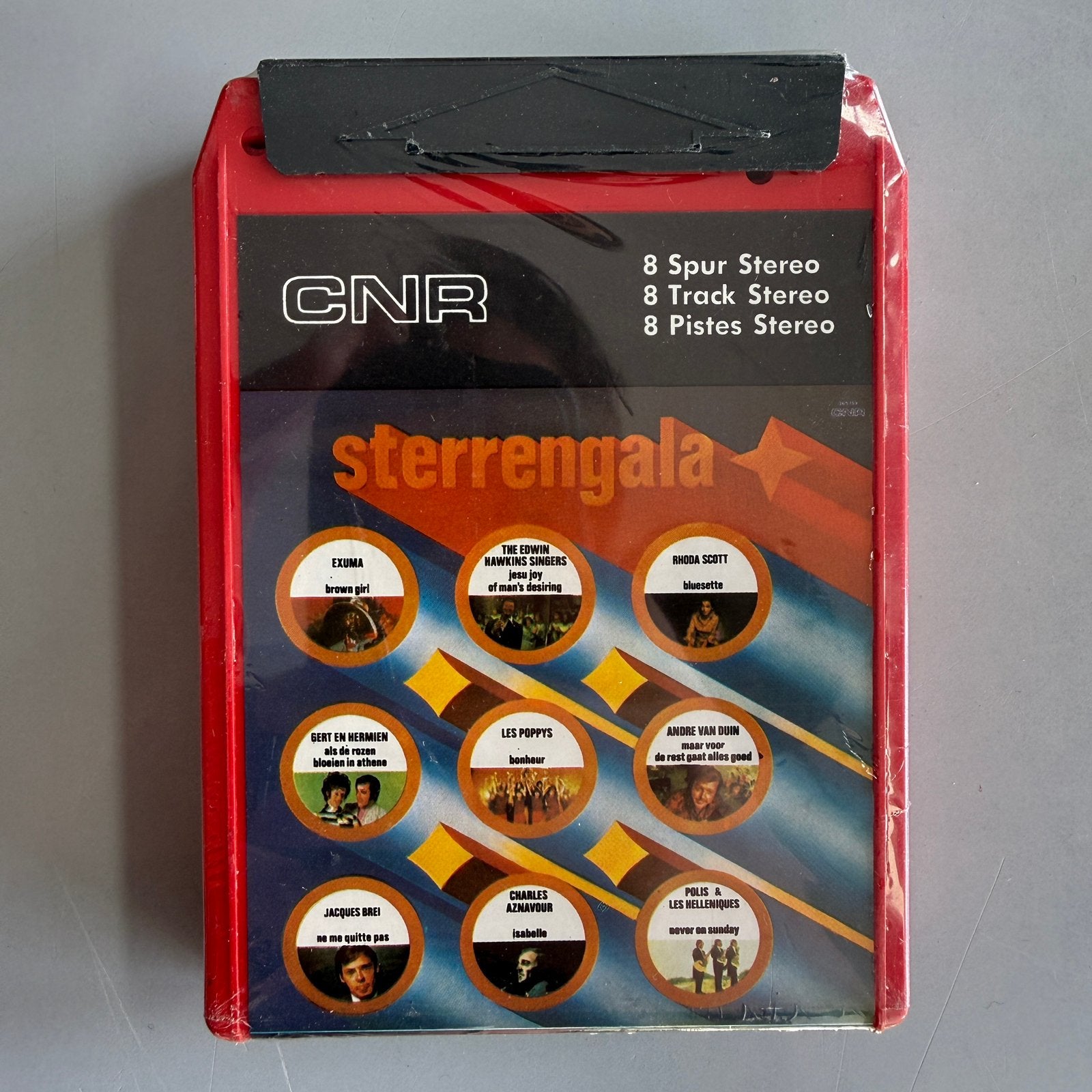 8-track tape CNR Sterrengala oa André van Duin, Overige genres, 1 bandje, Ophalen of Verzenden, Zo goed als nieuw