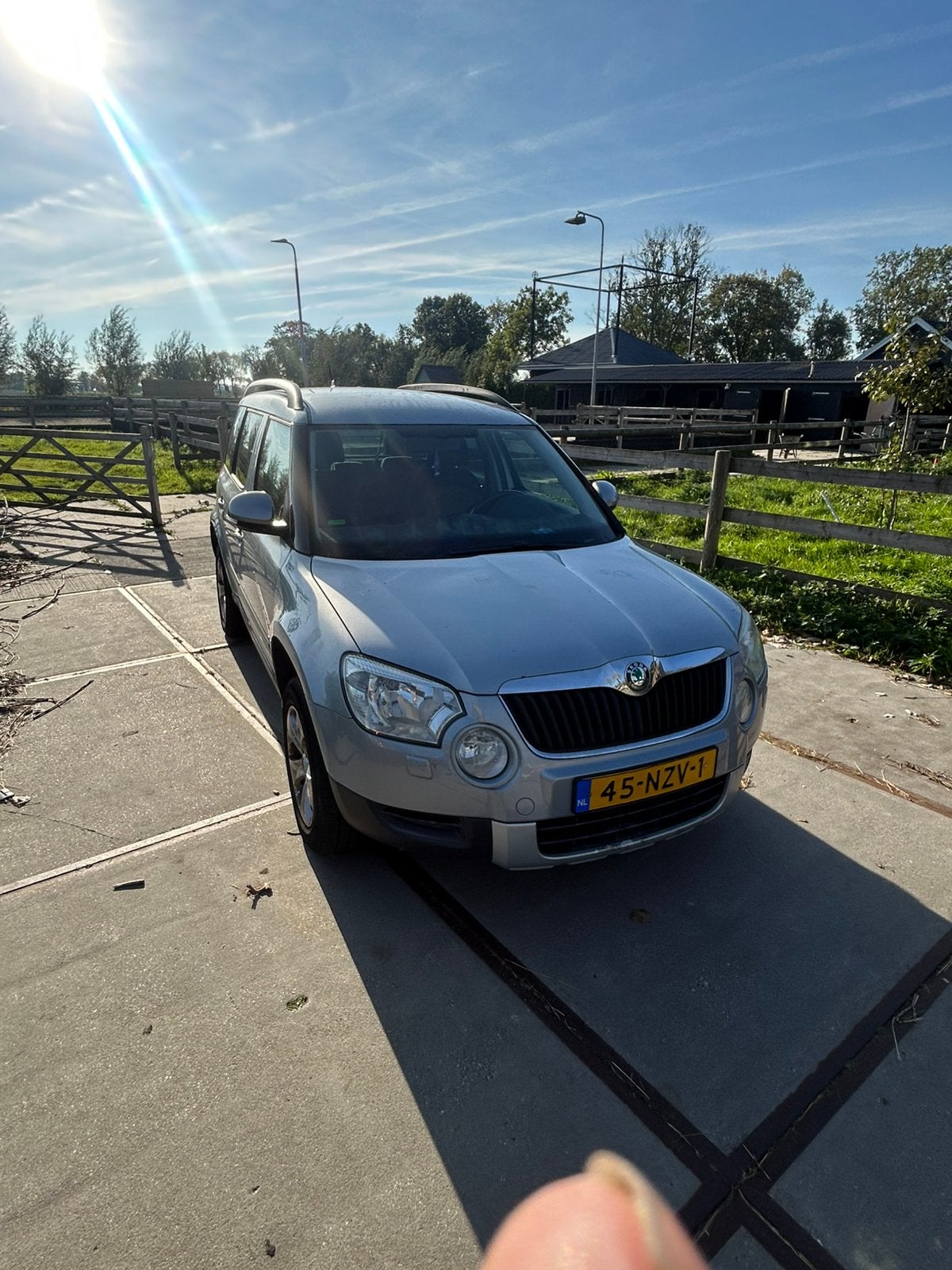 Skoda Yeti 1.2 TSI 77KW 2011 Blauw, Auto's, Voorwielaandrijving, Stof, Zwart, 4 cilinders