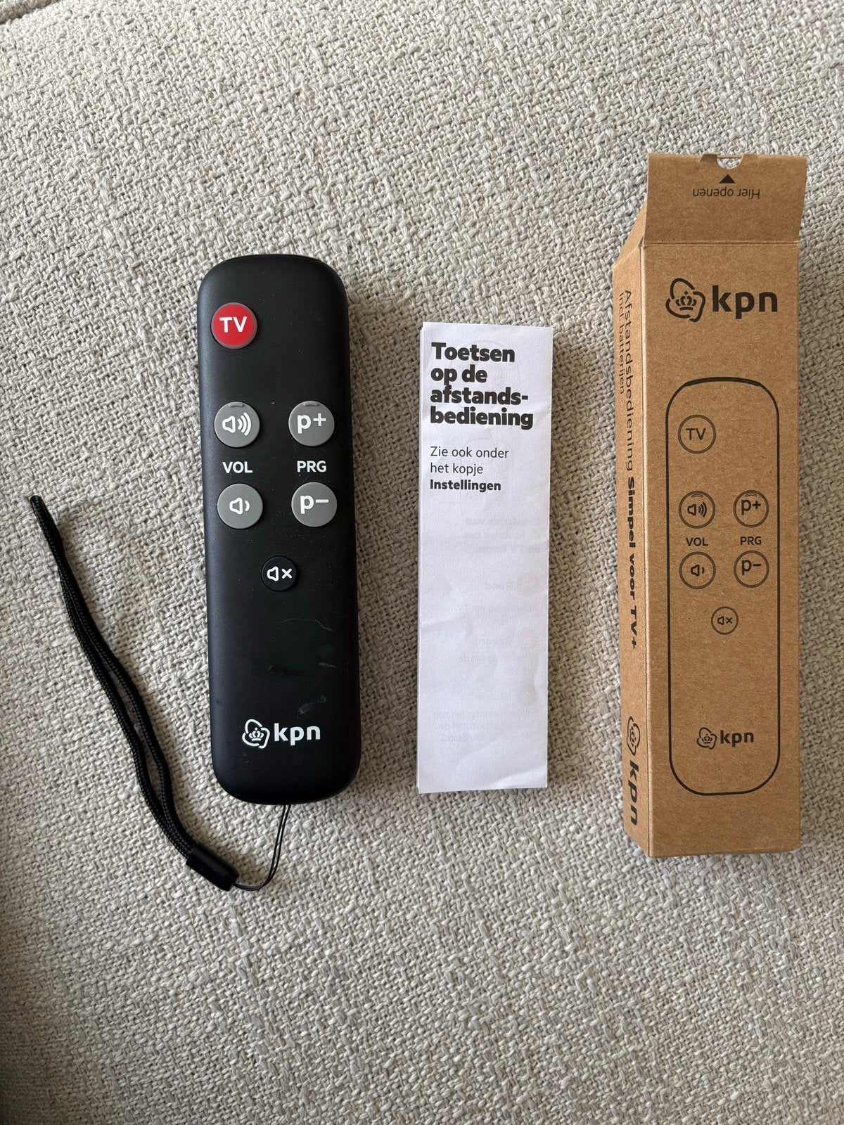 KPN Afstandsbediening Simpel voor TV+ (Nieuw in doos), Ophalen, Nieuw, Origineel, Tv