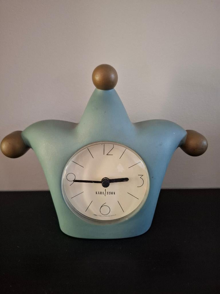 Karlsson Timestone Longford Design "Jester", Huis en Inrichting, Woonaccessoires | Klokken, Ophalen of Verzenden, Gebruikt, Analoog