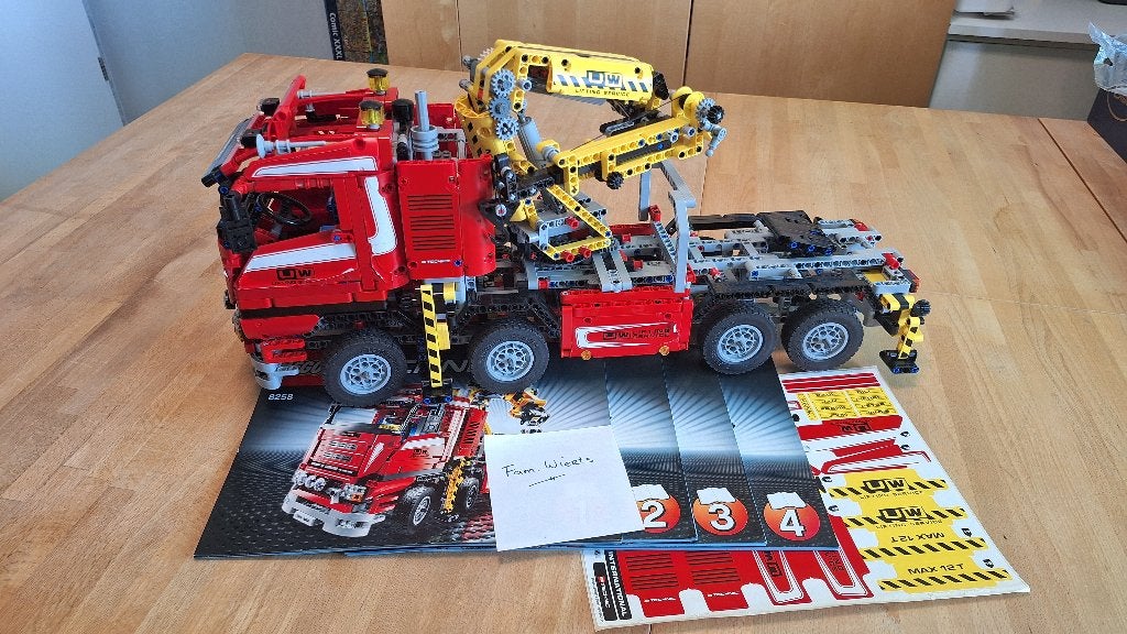 LEGO Technic 8258 Crane Truck, Gebruikt, Lego, Inclusief instructies, Ophalen of Verzenden