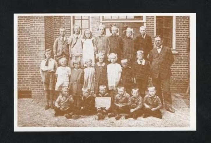 Zandhuizen Openbare Lagere School Kinderen Schoolfoto., Verzamelen, Ophalen of Verzenden, 1980 tot heden, Ongelopen, Friesland