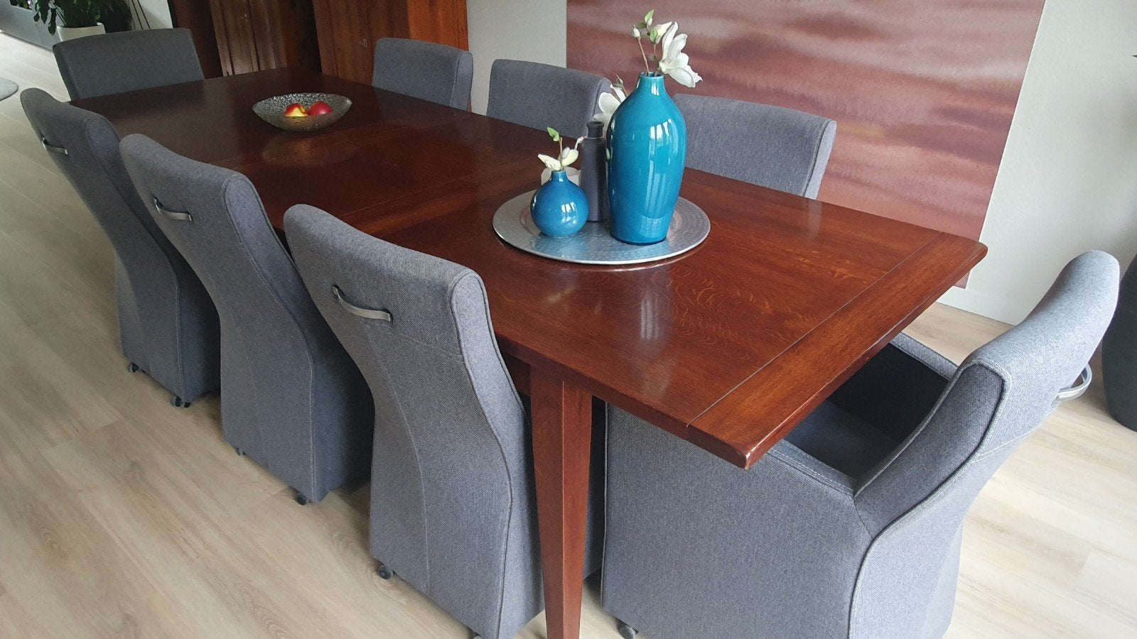 Eettafel 220-280cm, Huis en Inrichting, Tafels | Eettafels, Ophalen, Gebruikt