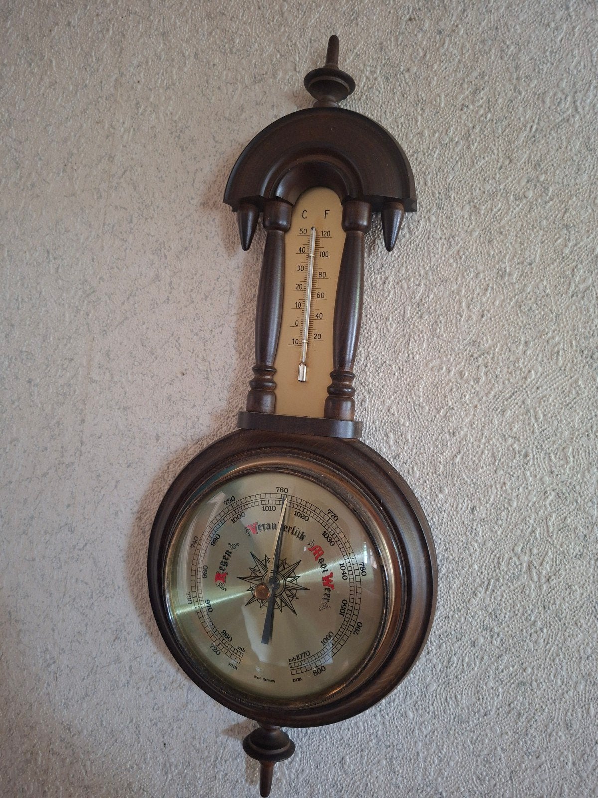 Vintage Barometer jaren 50/60, Ophalen of Verzenden