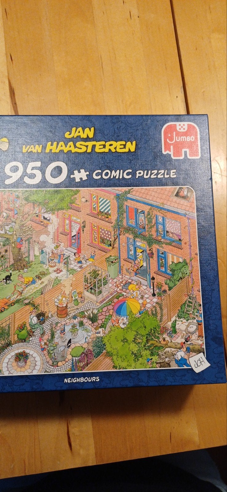 Jan van Haasteren puzzel 950 stuks neighbours, Ophalen of Verzenden, 500 t/m 1500 stukjes, Gebruikt, Legpuzzel