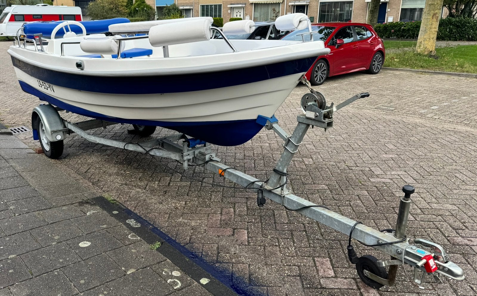 Topcraft 430 met 25 pk Yamaha buitenboordmotor, Caravans en Kamperen, Ophalen, Gebruikt