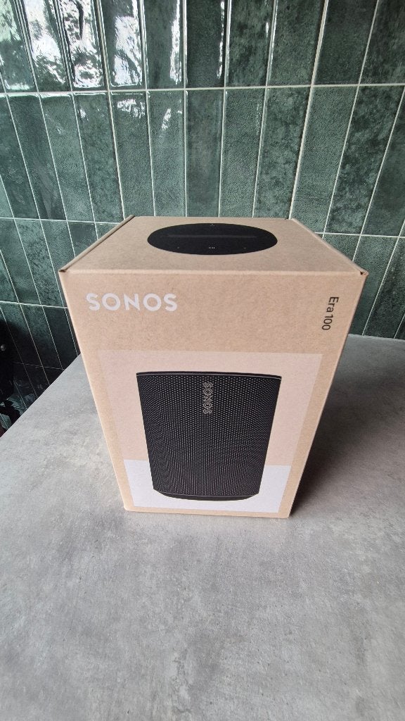 Era 100 Sonos nieuw zwart, Audio, Tv en Foto, Luidsprekers, Slimme speaker, WiFi, Nieuw, Ophalen of Verzenden