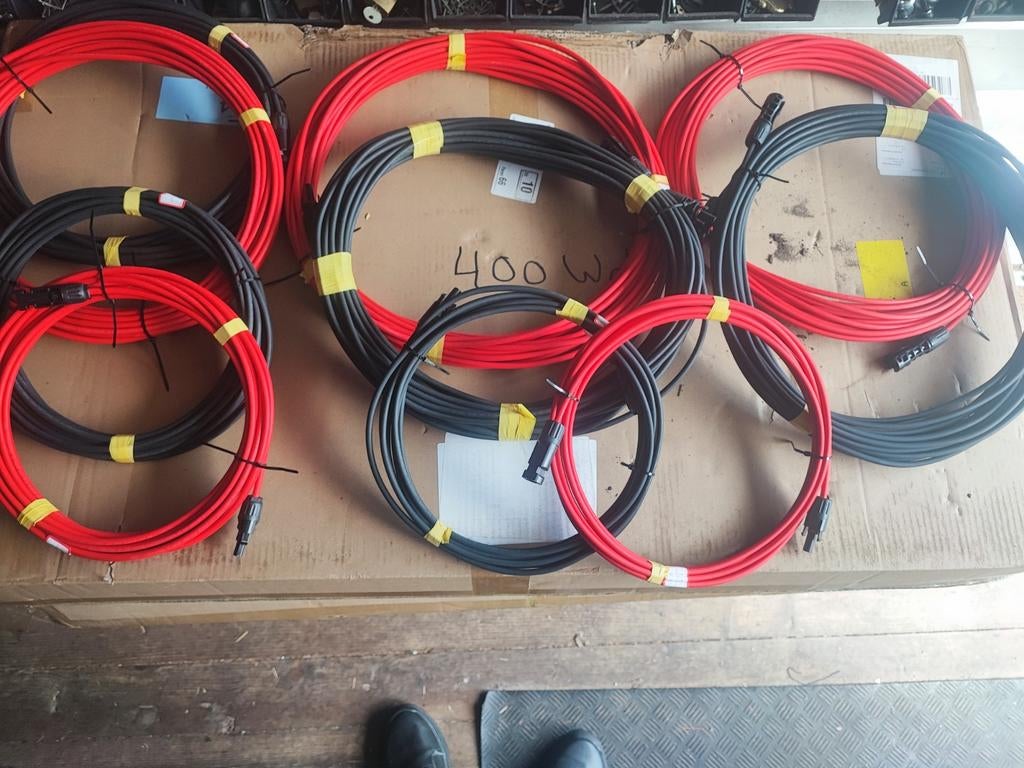 Solar Kabel 6mm2 ZWART of ROOD €1,20 per meter, Ophalen of Verzenden, Nieuw, Kabel of Snoer