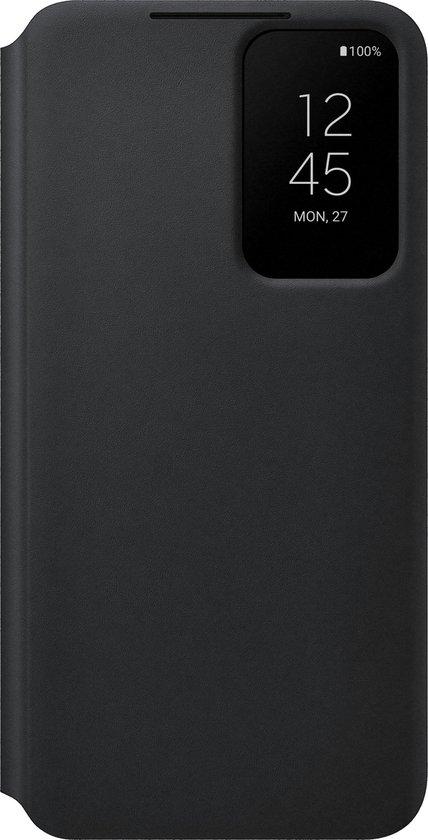 Samsung Galaxy S22 Plus Clear View Cover Zwart, Overige modellen, Frontje of Cover, Ophalen of Verzenden, Zo goed als nieuw