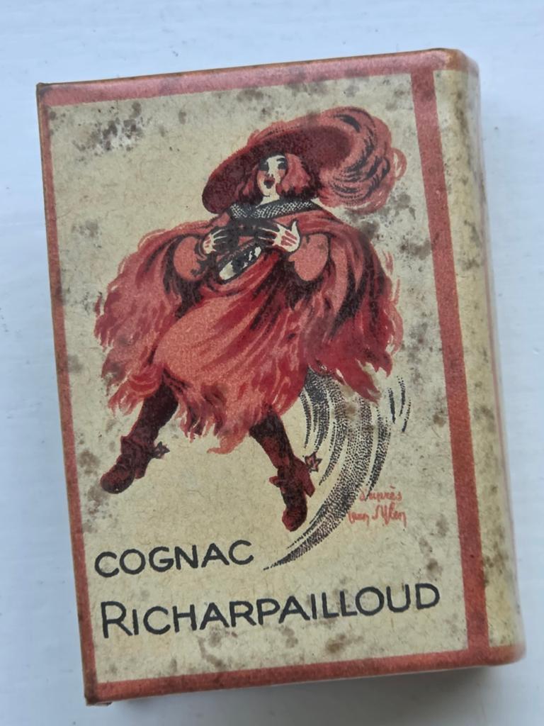 Lucifers houder blikje Cognac Richarpailloud, Verzamelen, Ophalen of Verzenden, Overige