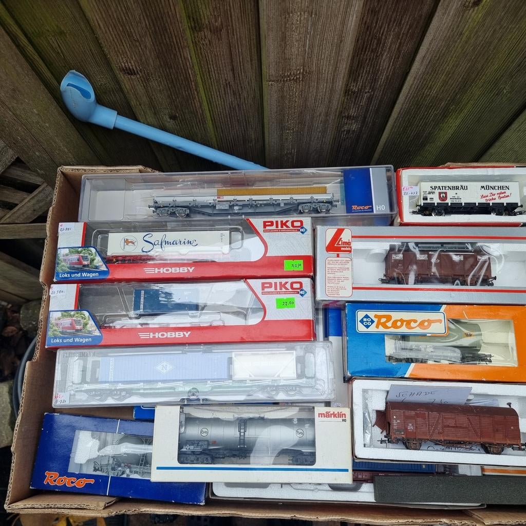 CONHTAINER e.a. WAGONS -H0- 1:87, Ophalen of Verzenden, Gelijkstroom, Wagon, Overige merken