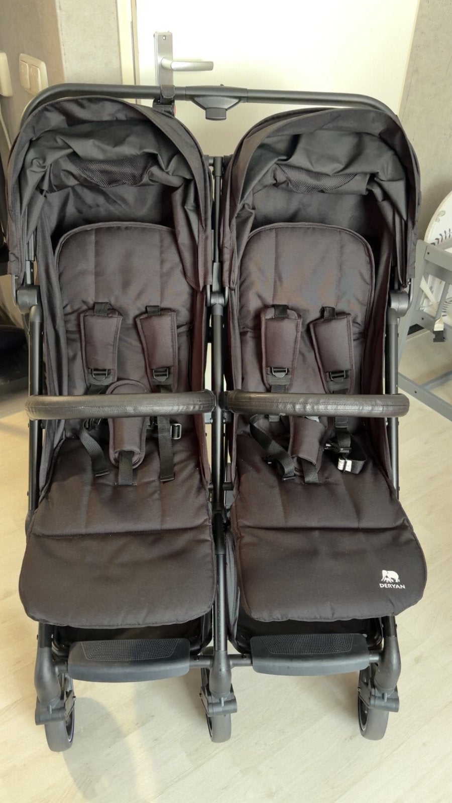 Deryan Duo kinderwagen. XP twin XL, Kinderen en Baby's, Ophalen, Zo goed als nieuw, Kinderwagen of Buggy