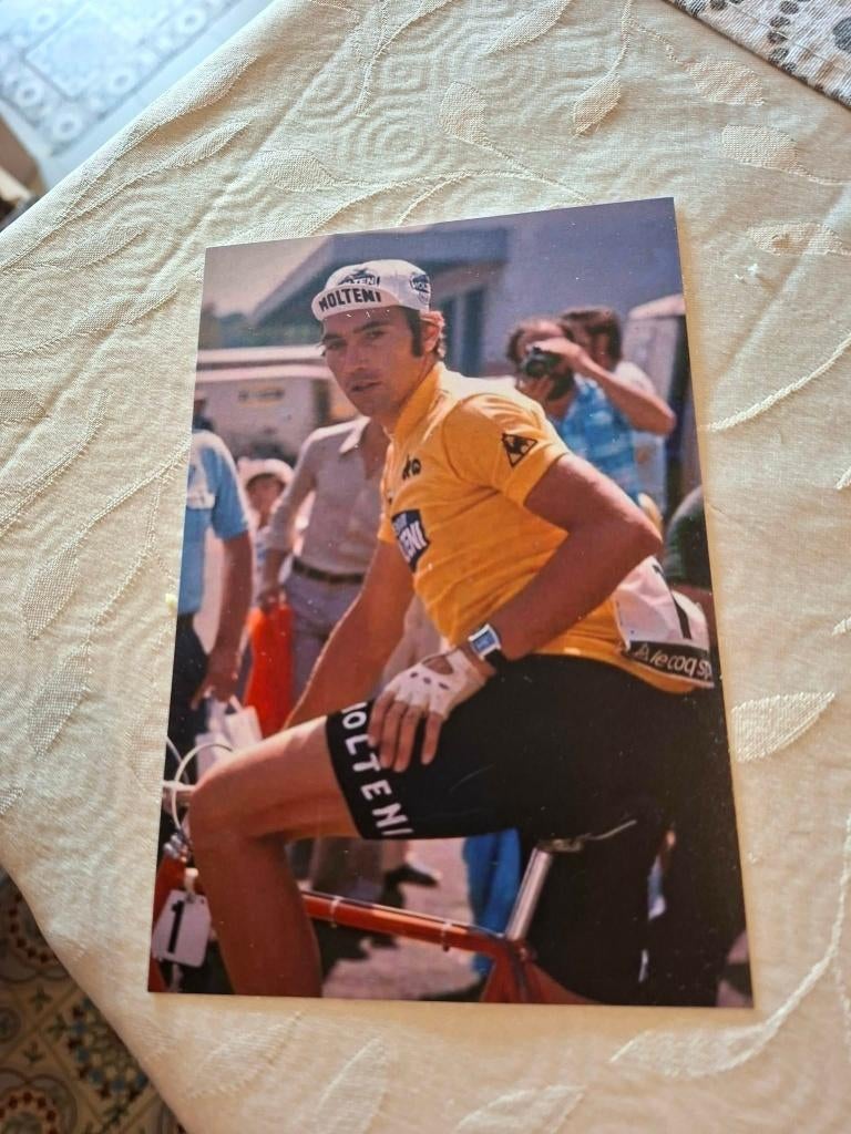 Foto (Repro) Eddy Merckx / Molteni / Gele Trui, Verzamelen, Verzenden, Zo goed als nieuw, Overige sporten, Poster, Plaatje of Sticker